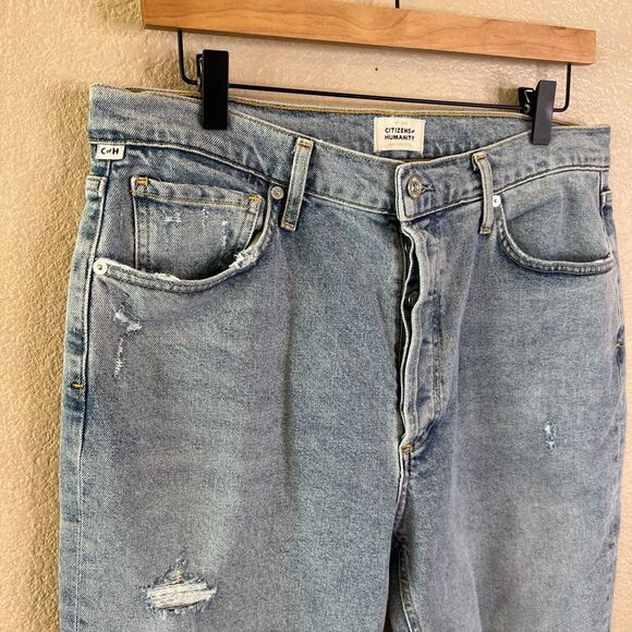 NEW Citizens of Humanity Jolene Womens 31 High Rise Straight Distressed - Picture 4 of 16